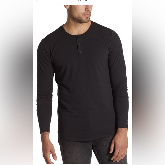 Cuts Clothing Other - Trim Fit Long Sleeve Henley by Cuts